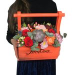 Композиция в деревянном ящике с надписью в Санкт-Петербурге - Фотография 5