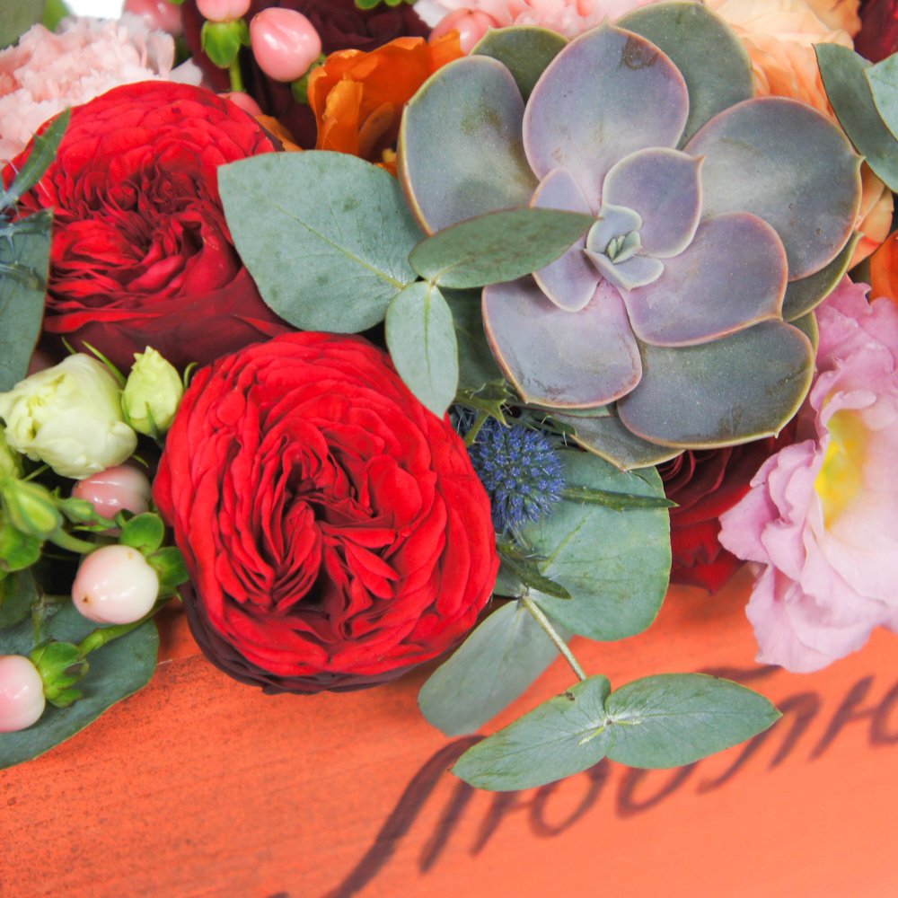 Ящик с цветами на вкус флориста