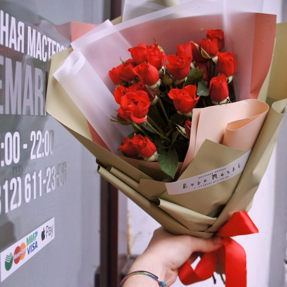 Букет на вкус флориста по фото из Инстаграма. Бесплатная доставка в Санкт-Петербурге