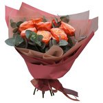 Букет 9 роз Кахала и эвкалипт в корейской упаковке в Санкт-Петербурге - Фотография 3