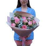 Букет пионовидная кустовая роза Брайдал Пиано в Санкт-Петербурге - Фотография 2