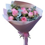 Букет пионовидная кустовая роза Брайдал Пиано в Санкт-Петербурге - Фотография 1