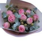 Букет пионовидная кустовая роза Брайдал Пиано в Санкт-Петербурге - Фотография 4