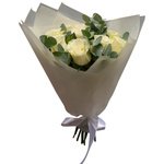 Букет 9 белых роз в Санкт-Петербурге - Фотография 6