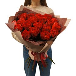 Букет «Аргентинское Танго: 19 роз Рэд Ай в упаковке + аквабокс и коробка-переноска» Букет «Аргентинское Танго: 19 роз Рэд Ай в упаковке + аквабокс и коробка-переноска»