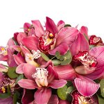 Шляпная коробка с розовыми орхидеями в Санкт-Петербурге - Фотография 4