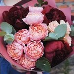 Букет из пионов и пионовидных роз в Санкт-Петербурге - Фотография 2