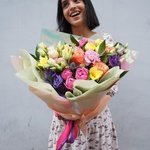 Букет Хихоньки да Хахоньки: розы, фрезии, лизиантусы (эустома), гвоздики и другие цветы с доставкой в Санкт-Петербурге - Фотография 1 Букет Хихоньки да Хахоньки: розы, фрезии, лизиантусы (эустома), гвоздики и другие цветы с доставкой в Санкт-Петербурге - Фотография 1