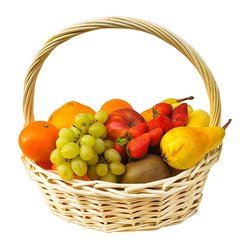 Букет Корзина фруктов в подарок (малая)