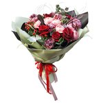 Дейзи: пионовидные розы, плоды гиперикума и брунии, пряный диантус в Санкт-Петербурге - Фотография 4