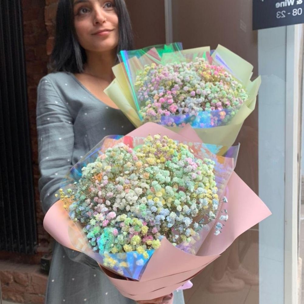 Маленький Лоллипоп: радужная гипсофила