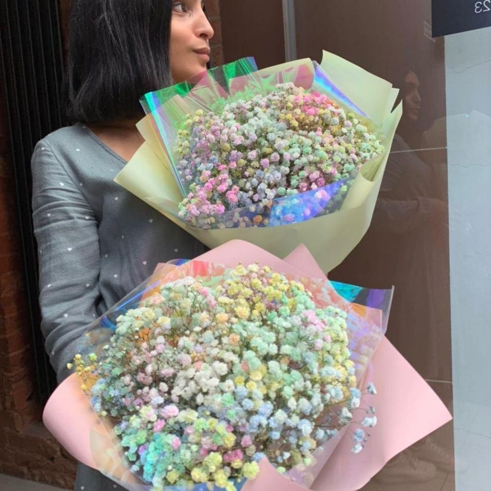 Маленький Лоллипоп: радужная гипсофила