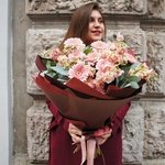 Букет цветов Флирт: герберы помпони, маттиола и эвкалипт с доставкой в Санкт-Петербурге - Фотография 2