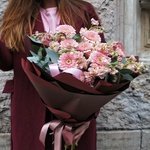 Букет цветов Флирт: герберы помпони, маттиола и эвкалипт с доставкой в Санкт-Петербурге - Фотография 17