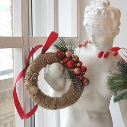 Букет «Рождественский венок №21» Букет «Рождественский венок №21»