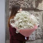 Флаффи белый: большой букет из гипсофилы в Санкт-Петербурге - Фотография 9 Флаффи белый: большой букет из гипсофилы в Санкт-Петербурге - Фотография 9
