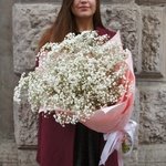 Флаффи белый: большой букет из гипсофилы в Санкт-Петербурге - Фотография 3 Флаффи белый: большой букет из гипсофилы в Санкт-Петербурге - Фотография 3