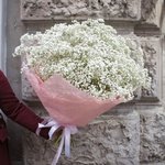 Флаффи белый: большой букет из гипсофилы в Санкт-Петербурге - Фотография 2 Флаффи белый: большой букет из гипсофилы в Санкт-Петербурге - Фотография 2