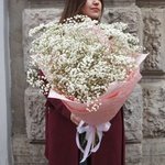 Флаффи белый: большой букет из гипсофилы в Санкт-Петербурге - Фотография 1 Флаффи белый: большой букет из гипсофилы в Санкт-Петербурге - Фотография 1
