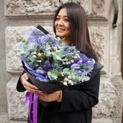Букет «Андромеда: ароматный эвкалипт и сухоцветы» Букет «Андромеда: ароматный эвкалипт и сухоцветы»