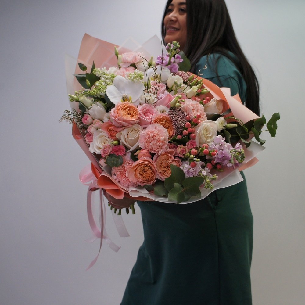 Пион-букет: нежный букет цветов за 20190