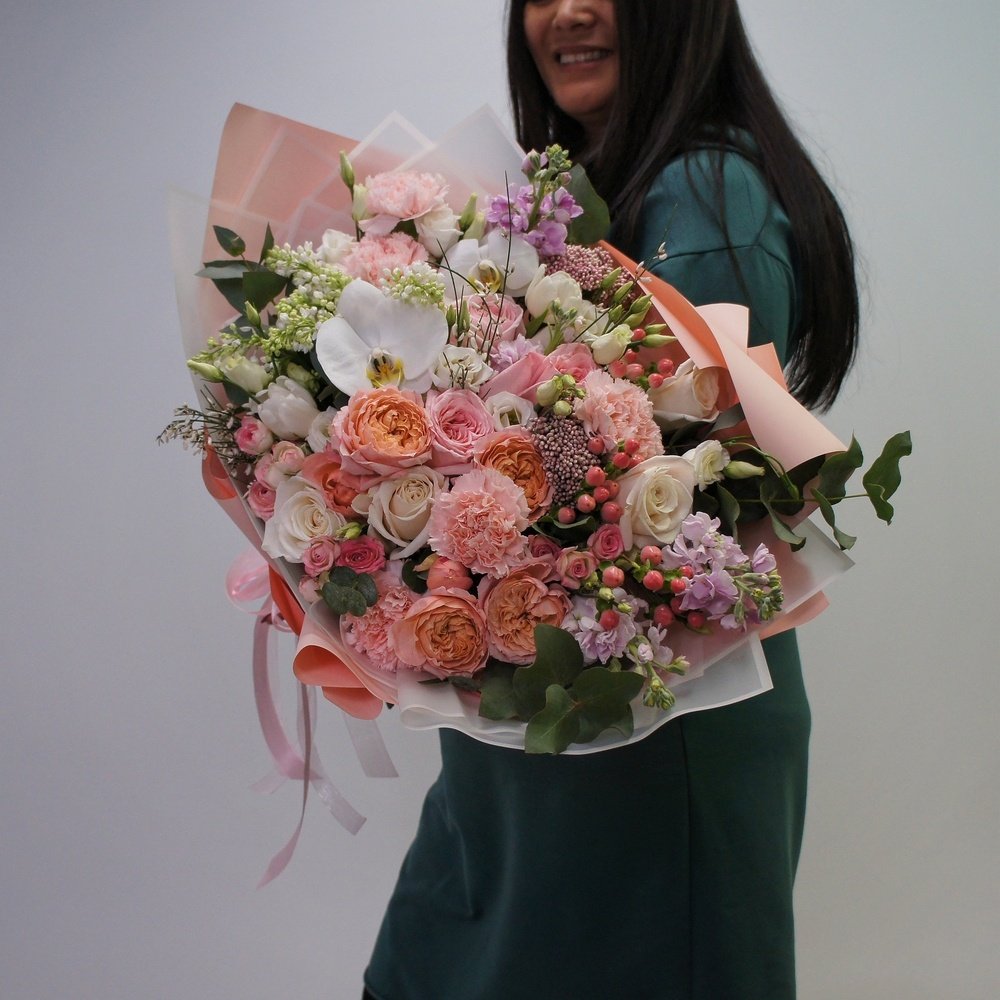 Пион-букет: нежный букет цветов за 20190