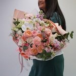 Пион-букет: большой и нежный букет цветов за 9990 рублей. Купить цветы с доставкой в Санкт-Петербурге - Фотография 9