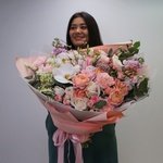 Пион-букет: большой и нежный букет цветов за 9990 рублей. Купить цветы с доставкой в Санкт-Петербурге - Фотография 1