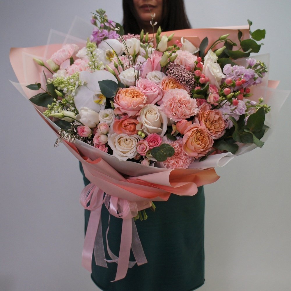 Пион-букет: нежный букет цветов за 20190
