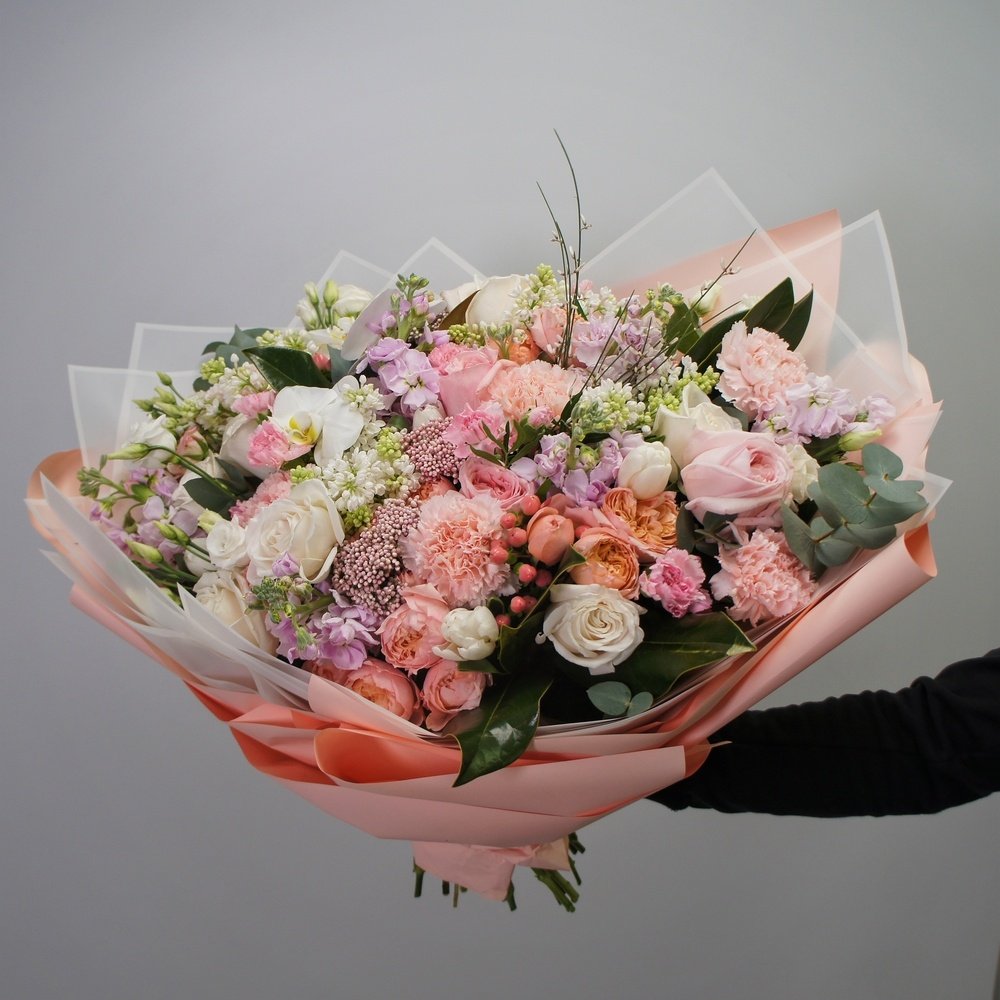 Пион-букет: нежный букет цветов за 27790