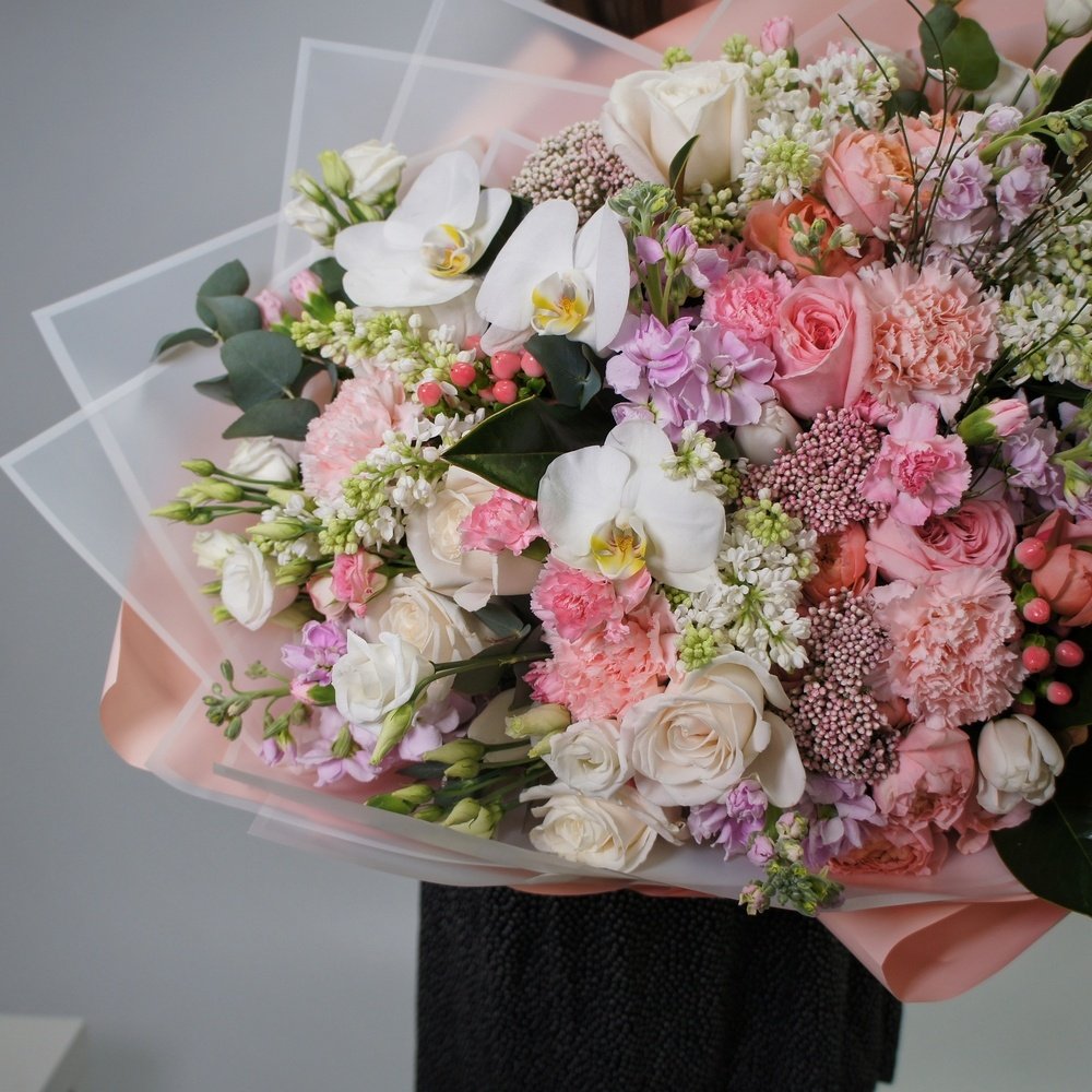 Пион-букет: нежный букет цветов за 27790