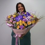 Цветочный улёт: яркий букет цветов за 5850 в Санкт-Петербурге. Доставка круглосуточно - Фотография 2