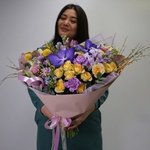 Цветочный улёт: яркий букет цветов за 5850 в Санкт-Петербурге. Доставка круглосуточно - Фотография 3