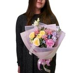 Цветочный улёт: яркий букет цветов за 2990 - Фотография 1