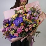 Цветочный улёт: яркий букет цветов за 9990. Доставка цветов в Санкт-Петербурге. Большой букет - Фотография 4