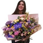 Цветочный улёт: яркий букет цветов за 14990. Огромный букет от ведущего флориста с доставкой в Санкт-Петербурге - Фотография 2