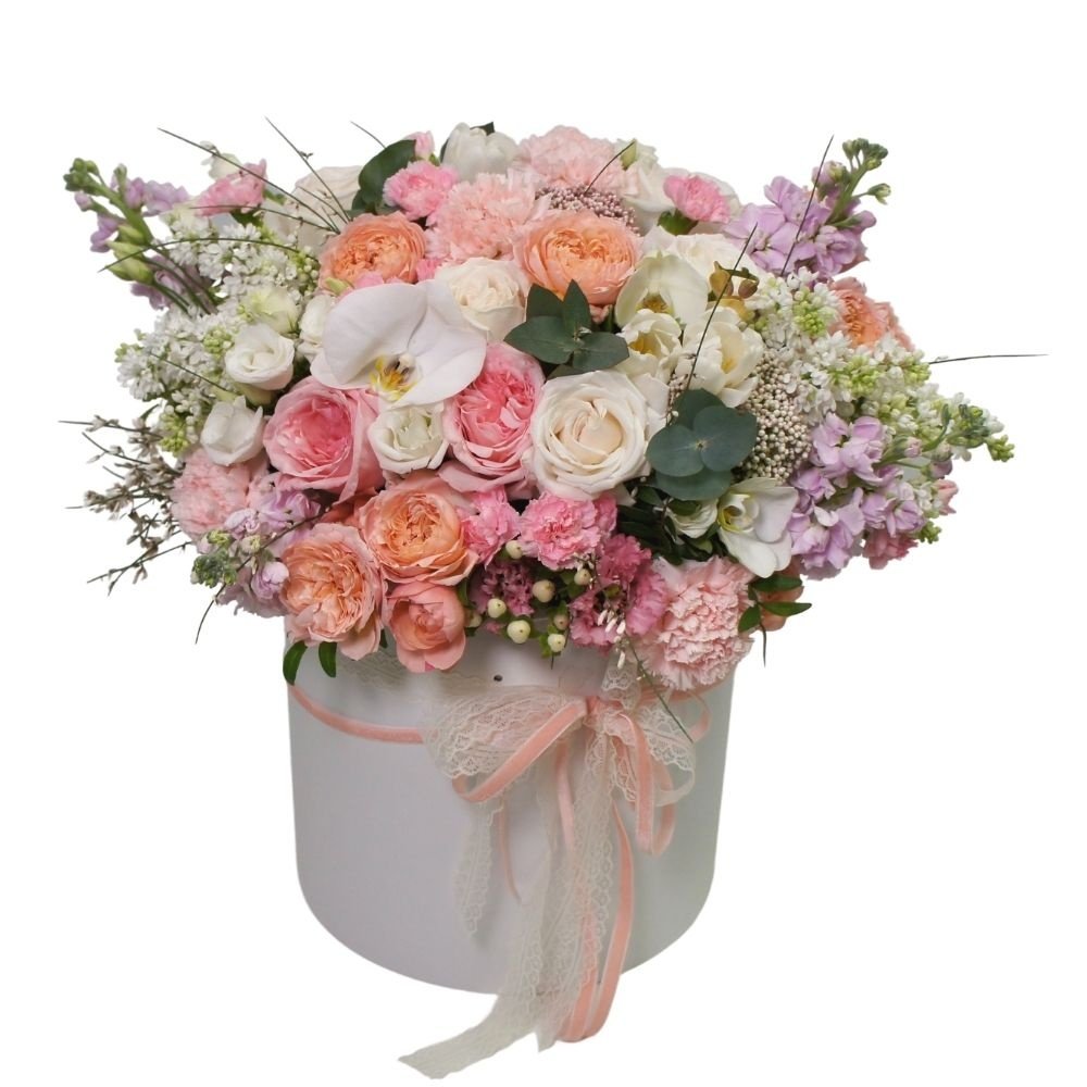 Боска: цветы в шляпной коробке