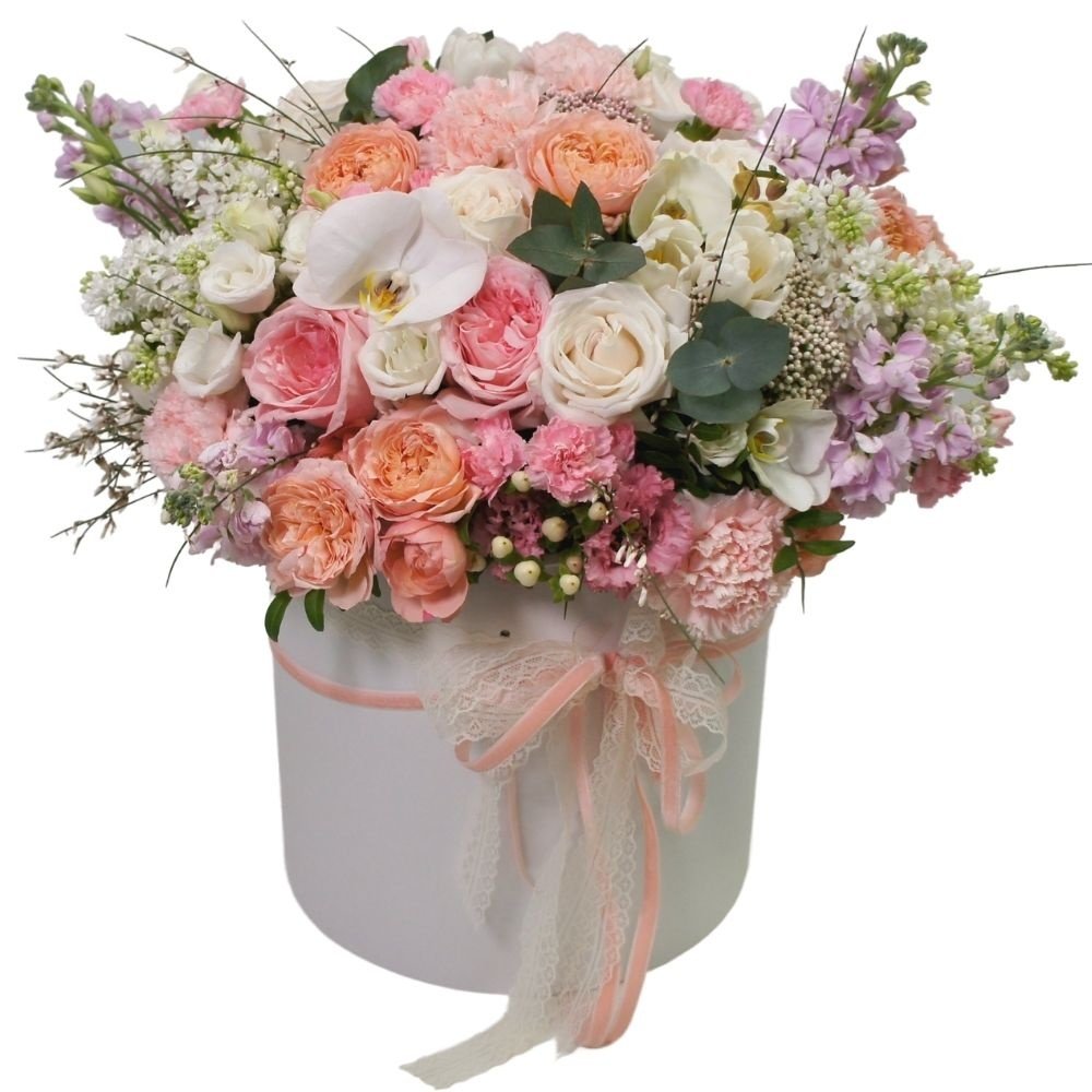 Боска: цветы в шляпной коробке