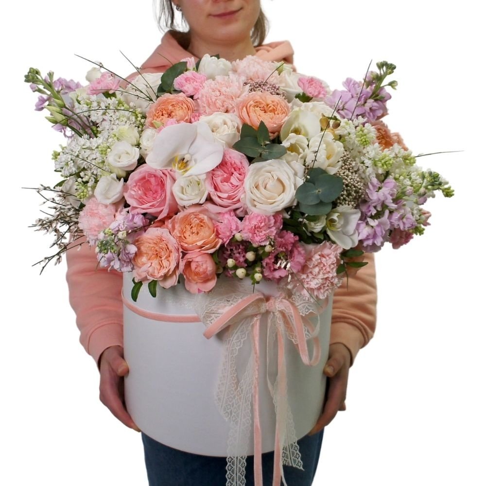 Боска: цветы в шляпной коробке