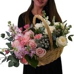 Баскета: корзина с цветами за 9490 в Санкт-Петербурге - Фотография 1