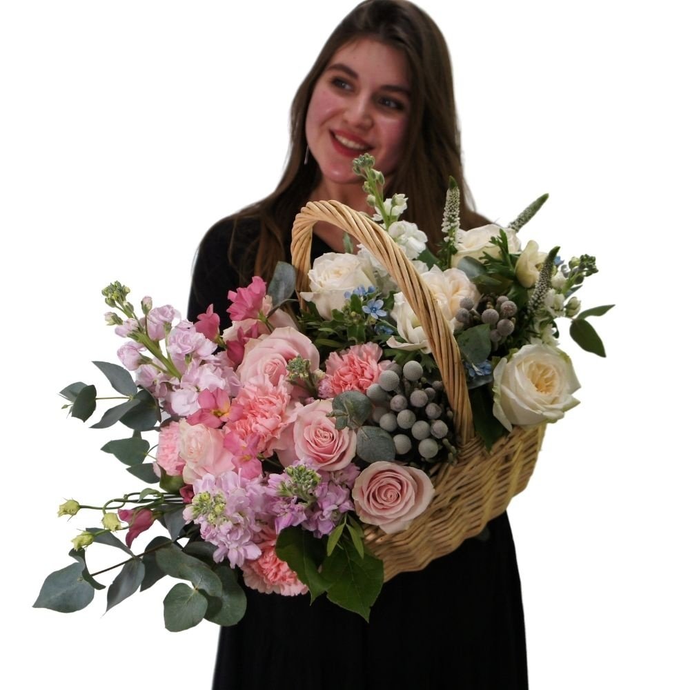 Баскета: корзина с цветами за 19590