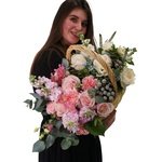 Баскета: корзина с цветами за 9490 в Санкт-Петербурге - Фотография 3