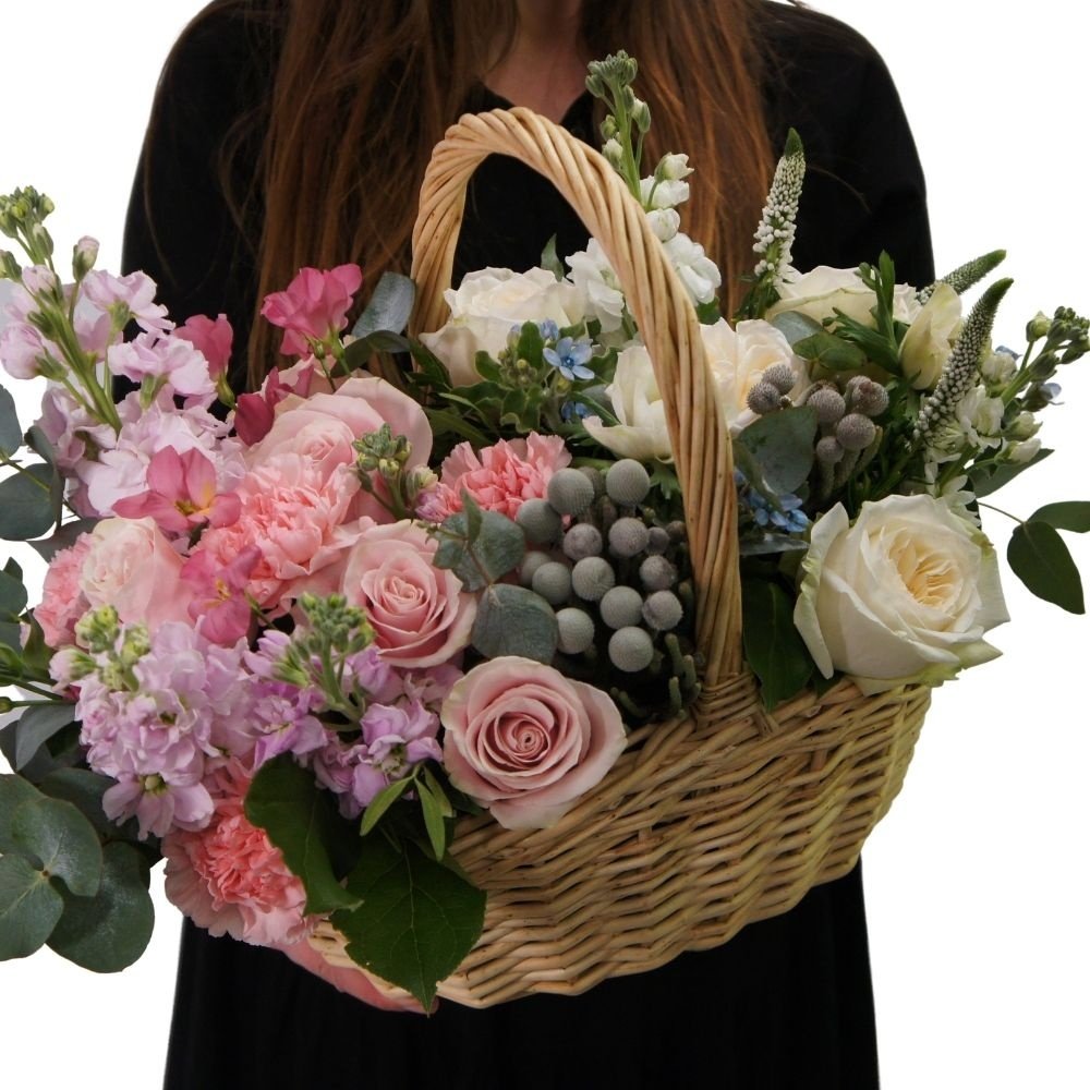 Баскета: корзина с цветами за 19590