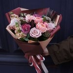 Бонни: пионовидные розы, ароматная маттиола, ваксфлаур и другие цветы в Санкт-Петербурге - Фотография 3