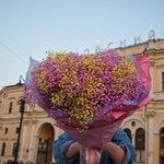 Ямайское облако: объёмный букет розовой и лимонной гипсофилы - Фотография 5