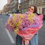 Ямайское облако: объёмный букет розовой и лимонной гипсофилы - Фотография 4