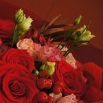 Этиметей: пионовидные розы, альстромерия и бронзовые ветви эвкалипта в Санкт-Петербурге - Фотография 13