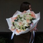 Роуз: пионовидные розы, каллы, лизиантус в Санкт-Петербурге - Фотография 2