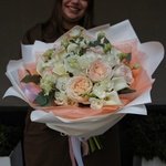 Роуз: пионовидные розы, каллы, лизиантус в Санкт-Петербурге - Фотография 16