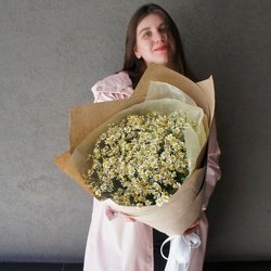 Букет Россыпь лучей: букет полевых ромашек